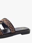 Сандалии Lupin Slider Moda in Pelle, Leopard - фото 4