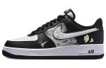 Кастомизированные кроссовки Nike Air Force 1 Skateboarding Shoes Men, черный - фото