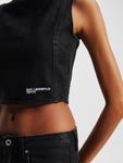 Топ KARL LAGERFELD JEANS, черный деним - фото 3