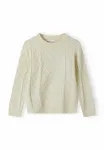 Джемпер с фактурным дизайном и круглым вырезом Minoti, Off White - фото 2