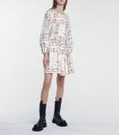 Мини-платье из хлопка с цветочным принтом Etro, Bianco - фото 2