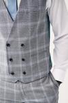 Клетчатый жилет от костюма Next, серый - фото 3