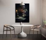 Картина на холсте Hustling Sharks Professor Cat ll, черный - фото 2