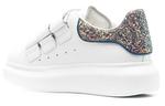 Кроссовки oversized triple strap sneaker 'white glittered' Alexander Mcqueen, белый - фото 3