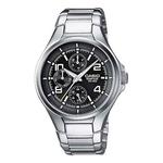 Часы CASIO Quartz EDIFICE Stainless Steel Strap Mens Silver Analog, цвет silver - фото