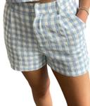 Шорты в клетку синего/белого цвета day + moon - фото 2