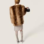 Дубленка MIU MIU, табак - фото 5