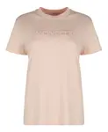 Футболка с логотипом Moncler, розовый - фото