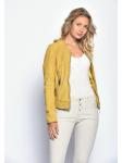 Кожаная куртка Maze Mabel, желтый - фото 4