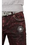 Джинсовые шорты Cipo & Baxx, бордовый - фото 5