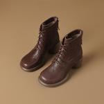 Ботинки Martin Boot женские Zhr, коричневый - фото 9