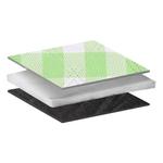 Ультразвуковой композитный коврик для пикника FTLY, влагостойкий коврик, мягкий, приятный для кожи и свежий YCD0901, зелено-белая сетка, 2*2 м - фото 3