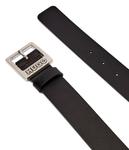 Ремень мужской Hugo кожаный, черный - фото 2