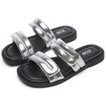 Шлепанцы женские Zgr, серебряный - фото 14