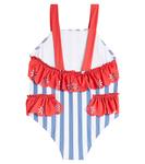 Полосатый купальник с оборками Patachou, Marine Stripes - фото 4