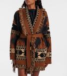 Кардиган из шерстяной смеси Dreamscape Alanui, Black/Dakar - фото 6