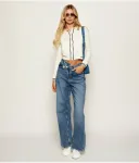 Кардиган Cropped fit Guess Jeans, бежевый - фото 2