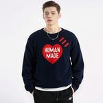 Свитер с логотипом в виде сердца HUMAN MADE, черный - фото 8