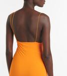 Мини-платье с вырезом и сборками Nensi Dojaka, оранжевый - фото 5