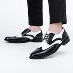 Туфли мужские низкие Uhk, черный/белый - фото 6