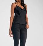 ELAN Топ Sofia с воротником-хомутом, черный - фото