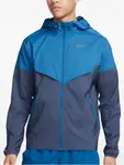 Куртка Packable Windrunner с узором шеврон Nike, синий - фото