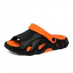 NMR Пляжные шлепанцы Men's Black Orange/White/Khaki Brown - фото 3