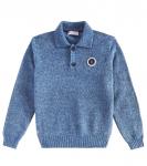 Свитер поло Brunello Cucinelli Kids, цвет sky blue - фото