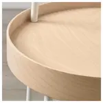 Приставной столик, белый, 38 см, BURVIK IKEA - фото 8