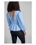 Блуза с объемными рукавами Olivia-SKY Caldwell Collection, синий - фото 2