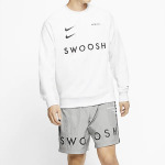 Толстовка Nike Sportswear Swoosh Sweatshirt For Men White, белый - фото 3