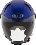 Шлем KYT d-city plain jet, Blue Matt - фото 5