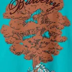 Футболка с принтом Burberry, синий - фото 3