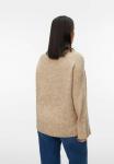 Джемпер Vero Moda Curve PULLOVER VMCINGRID, Silver Mink/Sand - фото 2