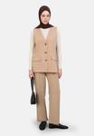 Жилет REFKA Modanisa, бежевый - фото 2