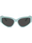 Tiffany & Co Eyewear солнцезащитные очки с декором Heart, синий - фото