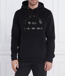 Толстовка Karl Lagerfeld с принтом и капюшоном, черный - фото