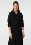 Блуза comma Button-down blouse, Schwarz/Black - фото