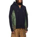 Sacai Бомбер с капюшоном и панелями, Multicolor - фото 7