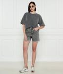 Футболка женская Michael Kors свободного кроя в стиле гранж, серый - фото 2