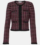 Кардиган в клетку Self-Portrait, Black - фото