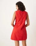 Джинсовое мини-платье ASOS DESIGN в цвете «почтовый ящик» красного цвета - фото 4