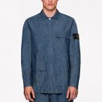 Куртка мужская Stone Island с карманами, серо-синий - фото 3