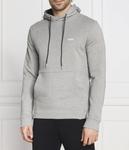 Толстовка мужская Boss Green однотонная, серый - фото