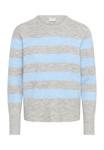 Джемпер Kaffe STRIPED, Light Grey Mel Blue Melange/Grey - фото 5