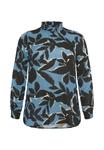 Блуза Kaffe Curve AMI PRINTED, Windward Blue Black Flower/Blue - фото 5