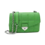 Кожаная сумка-мессенджер soho Michael Kors, зеленый - фото