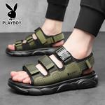 Пляжные сандалии мужские Playboy, хаки - фото 10