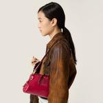 Кожаный клатч MIU MIU, красный - фото 8