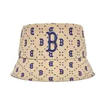 Хлопковая панама HTM02 Unisex MLB, хаки - фото